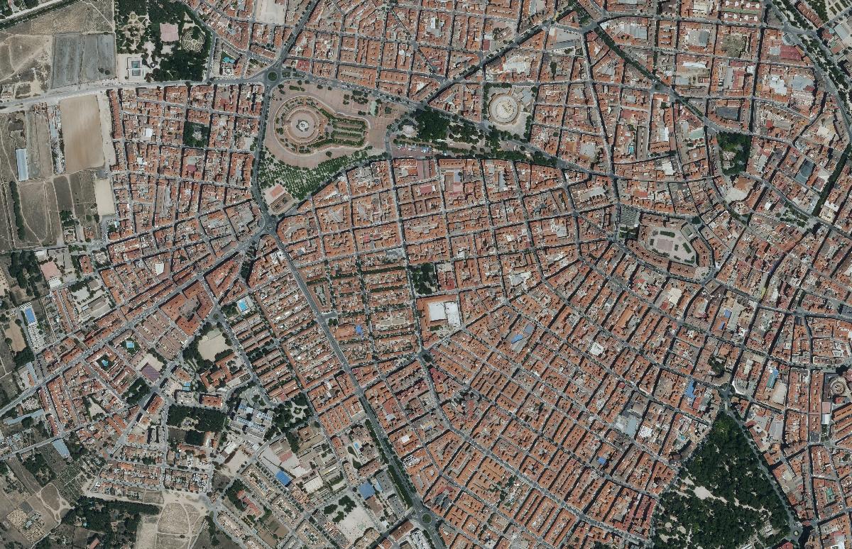 Fátima y alrededores en la ortofoto de 2024