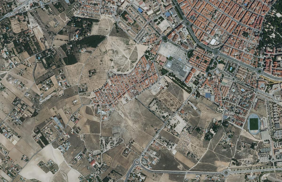Pedro Lamata, San Pedro y alrededores en la ortofoto de 2024