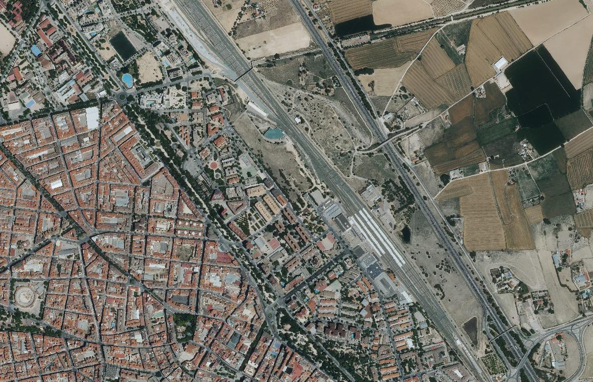 San Antón y alrededores en la ortofoto de 2024