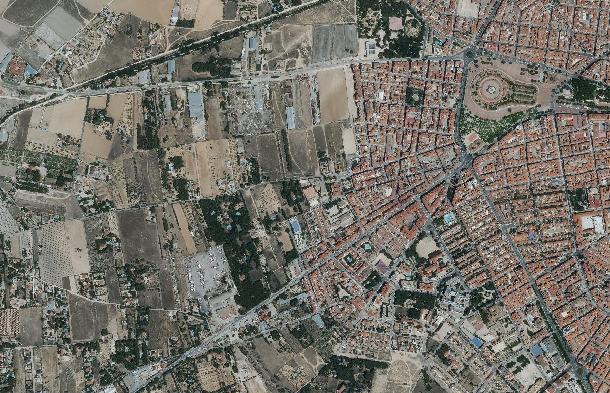 San Pablo y alrededores en la ortofoto de 2024